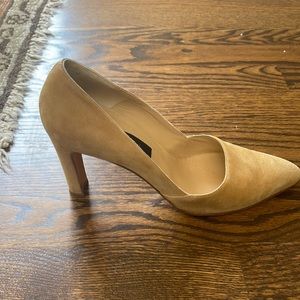 Nicole Miller suede heels